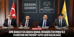 Başkan Altay: “Apa Barajı Sulaması Kanal Rehabilitasyonu ile 70 Milyon Metreküp Suyu Geri Kazacağız”