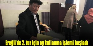 Ereğli’de 2. tur için oy kullanma işlemi başladı