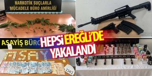 Ereğli polisinden suç unsurlarına şafak baskını