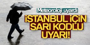 İstanbul için sarı kodlu uyarı