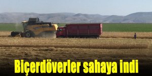 Karapınar’da arpa hasadıyla biçerdöverler sahaya indi