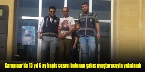 Karapınar’da 13 yıl 6 ay hapis cezası bulunan şahıs uyuşturucuyla yakalandı
