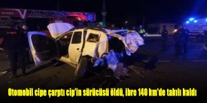 Otomobilin, kırmızı ışıkta çarptığı cipin sürücüsü öldü, ibre 140 km'de takılı kaldı