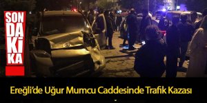 Ereğli’de Uğur Mumcu Caddesinde Trafik Kazası