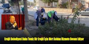 Ereğli Belediyesi Daha Temiz Bir Ereğli İçin Dört Koldan Hizmete Devam Ediyor