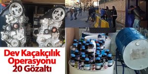 Konya Ve İlçelerinde Dev Kaçakçılık Operasyonu: 20 Gözaltı