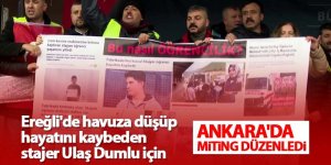 Staj ve Çıraklık Mağdurları Ankara'da Miting Düzenledi