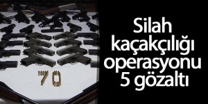 Silah kaçakçılığı operasyonu: 5 gözaltı