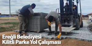 Ereğli Belediyesi Kilitli Parke Yol Çalışması