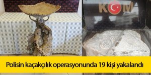 Polisin kaçakçılık operasyonda; 19 kişi yakalandı