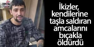 İkizler, kendilerine taşla saldıran amcalarını bıçakla öldürdü