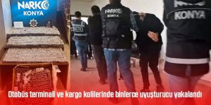 Otobüs terminali ve kargo kolilerinde binlerce uyuşturucu yakalandı