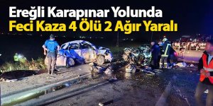 Ereğli Karapınar yolunda katliam gibi kaza; 4 ölü 2 ağır yaralı