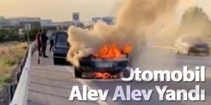Beyşehir'de Otomobil Alev Alev Yandı