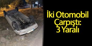 İki Otomobil Çarpıştı: 3 Yaralı