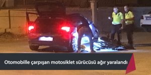 Ereğli’de otomobille çarpışan motosiklet sürücüsü ağır yaralandı