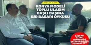 BAŞKAN ALTAY, TRAMVAYDA VATANDAŞLARLA SEYAHAT ETTİ