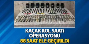 Kaçak Kol Saati Operasyonu: 88 Saat Ele Geçirildi