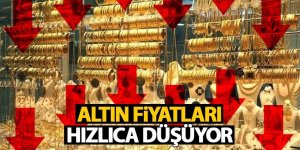 Altın fiyatları hızlıca düşüyor