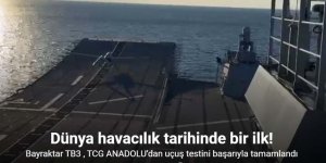 Bayraktar TB3 SİHA, TCG ANADOLU’dan uçuş testini başarıyla tamamlandı