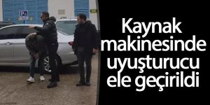 Kaynak makinesinde uyuşturucu ele geçirildi