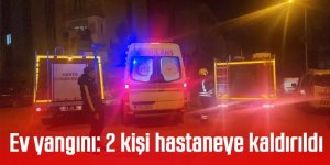 Ev yangını: 2 kişi hastaneye kaldırıldı