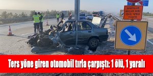 Ters yöne giren otomobil tırla çarpıştı: 1 ölü, 1 yaralı