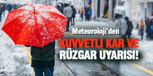 Kuvvetli Kar Ve Rüzgar Uyarısı! 