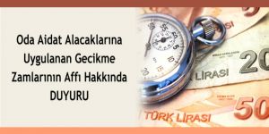Ereğli Ticaret ve Sanayi Odasından duyurulur!...