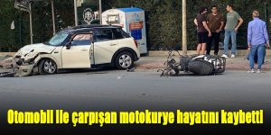 Otomobil ile çarpışan motokurye hayatını kaybetti