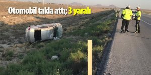 Otomobil takla attı; 3 yaralı