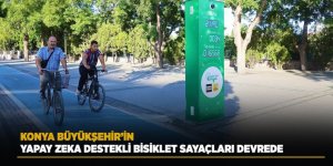 Konya Büyükşehir’in Yapay Zeka Destekli Bisiklet Sayaçları Devrede