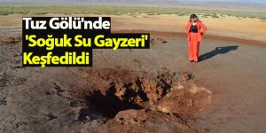 Tuz Gölü'nde 'Soğuk Su Gayzeri' Keşfedildi