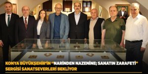 Konya Büyükşehir’in “Narinden Nazenine; Sanatın Zarafeti” Sergisi Sanatseverleri Bekliyor