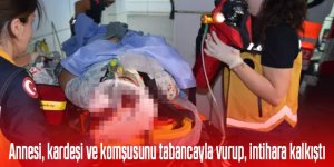 Annesi, kardeşi ve komşusunu tabancayla vurup, intihara kalkıştı