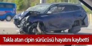 Takla atan cipin sürücüsü hayatını kaybetti