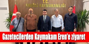 Gazetecilerden Kaymakam Eren’e ziyaret