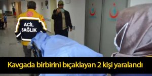 Kavgada birbirini bıçaklayan 2 kişi yaralandı