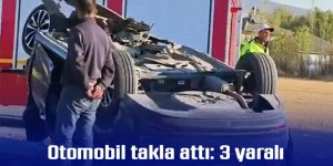 Otomobil takla attı: 3 yaralı