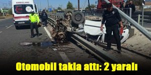 Otomobil takla attı: 2 yaralı