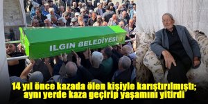 14 yıl önce kazada ölen kişiyle karıştırılmıştı; aynı yerde kaza geçirip yaşamını yitirdi