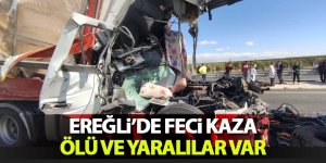 Ereğli’de 3 araçlı kaza; 1 ölü 1 çocuk 3 yaralı