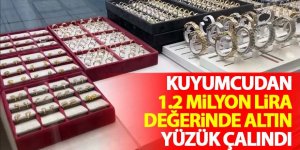 Kuyumcudan 1.2 Milyon Lira Değerinde Altın Yüzük Çalındı