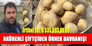 AKÖRENLİ ÇİFTÇİDEN ÖRNEK DAVRANIŞ!