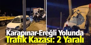 Karapınar-Ereğli Yolunda Trafik Kazası: 2 Yaralı