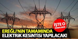 Ereğli'de Büyük Elektrik Kesintisi