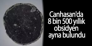 Canhasan'da 8 bin 500 yıllık obsidyen ayna bulundu