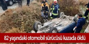 82 yaşındaki otomobil sürücüsü kazada öldü