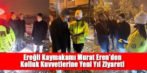 Ereğli Kaymakamı Murat Eren’den Kolluk Kuvvetlerine Yeni Yıl Ziyareti