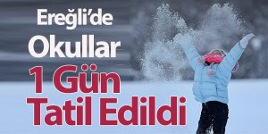 Ereğli’de Eğitime Kar Engeli: Okullar 1 Gün Tatil Edildi